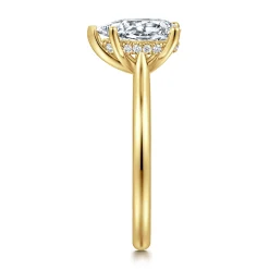 Sale Gabriel & Co. Azucena - 14K Yellow Gold Pear Shape Solitaire Diamond Engagement Ring