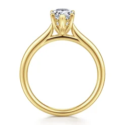 Sale Gabriel & Co. Azucena - 14K Yellow Gold Pear Shape Solitaire Diamond Engagement Ring