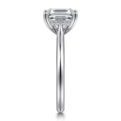 Sale Gabriel & Co. Azucena - Platinum Emerald Cut Solitaire Diamond Engagement Ring
