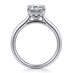 Clearance Gabriel & Co. Azucena - Platinum Emerald Cut Solitaire Diamond Engagement Ring