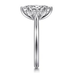 Clearance Gabriel & Co. Azucena - Platinum Marquise Shape Solitaire Diamond Engagement Ring