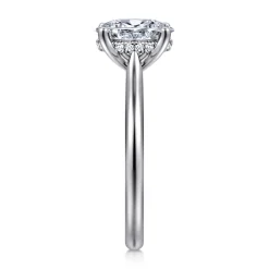 Clearance Gabriel & Co. Azucena - Platinum Oval Solitaire Diamond Engagement Ring