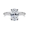 Gabriel & Co. Azucena - Platinum Oval Solitaire Diamond Engagement Ring