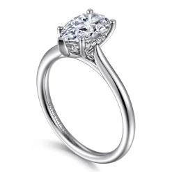 Sale Gabriel & Co. Azucena - Platinum Pear Shape Solitaire Diamond Engagement Ring