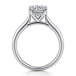 Sale Gabriel & Co. Azucena - Platinum Round Solitaire Diamond Engagement Ring