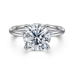 Outlet Gabriel & Co. Azucena - Platinum Round Solitaire Diamond Engagement Ring