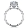 Best Gabriel & Co. Azucena - Platinum Round Solitaire Diamond Engagement Ring