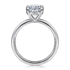 Outlet Gabriel & Co. Azura - 14K White Gold Oval Solitaire Diamond Engagement Ring