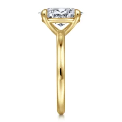 Discount Gabriel & Co. Azura - 14K Yellow Gold Oval Solitaire Diamond Engagement Ring