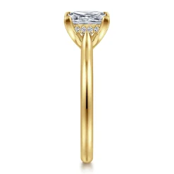 Online Gabriel & Co. Badia - 14K Yellow Gold Princess Cut Solitaire Diamond Engagement Ring