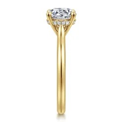 Gabriel & Co. Badia - 14K Yellow Gold Round Solitaire Diamond Engagement Ring