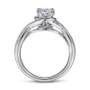Gabriel & Co. Bailey - 14K White Gold Cushion Cut Diamond Engagement Ring