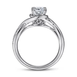 Gabriel & Co. Bailey - 14K White Gold Cushion Cut Diamond Engagement Ring