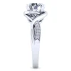 Hot Gabriel & Co. Bailey - 14K White Gold Twisted Round Diamond Engagement Ring