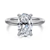 Clearance Gabriel & Co. Bambi - 14K White Gold Oval Solitaire Diamond Engagement Ring