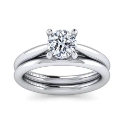 Gabriel & Co. Bambi - 14K White Gold Round Solitaire Diamond Engagement Ring