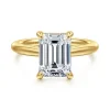 Sale Gabriel & Co. Bambi - 14K Yellow Gold Emerald Cut Solitaire Diamond Engagement Ring