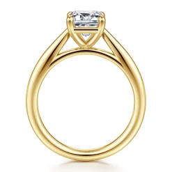 Gabriel & Co. Bambi - 14K Yellow Gold Emerald Cut Solitaire Diamond Engagement Ring