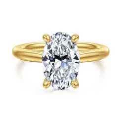 Online Gabriel & Co. Bambi - 14K Yellow Gold Oval Solitaire Diamond Engagement Ring