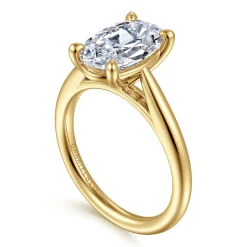 Online Gabriel & Co. Bambi - 14K Yellow Gold Oval Solitaire Diamond Engagement Ring