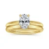 Best Gabriel & Co. Bambi - 14K Yellow Gold Oval Solitaire Diamond Engagement Ring