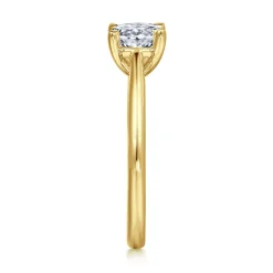 Best Gabriel & Co. Bambi - 14K Yellow Gold Oval Solitaire Diamond Engagement Ring