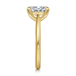 New Gabriel & Co. Bambi - 14K Yellow Gold Oval Solitaire Diamond Engagement Ring