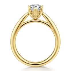 New Gabriel & Co. Bambi - 14K Yellow Gold Pear Shape Solitaire Diamond Engagement Ring