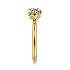 Discount Gabriel & Co. Bambi - 14K Yellow Gold Round Solitaire Diamond Engagement Ring