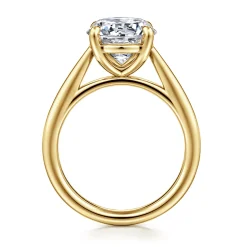 Discount Gabriel & Co. Bambi - 14K Yellow Gold Round Solitaire Diamond Engagement Ring