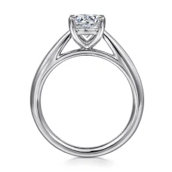 Sale Gabriel & Co. Bambi - Platinum Round Solitaire Diamond Engagement Ring