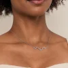 Hot Gabriel & Co. Bar Necklace 14K White Gold Diamond 0.5ct