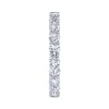 Hot Gabriel & Co. Basque - 14K White Gold Shared Prong Diamond Eternity Band - 1.7 ct