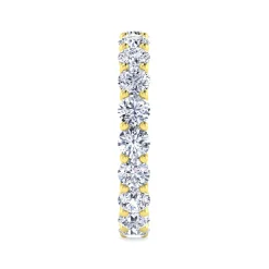 Online Gabriel & Co. Basque - 14K Yellow Gold Shared Prong Diamond Eternity Band - 2.5 ct