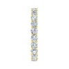 Best Gabriel & Co. Basque - 14K Yellow Gold Shared Prong Diamond Eternity Band - 1.7 ct