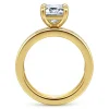 New Gabriel & Co. Bassia - 14K Yellow Gold Emerald Cut Diamond Engagement Ring