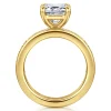 Outlet Gabriel & Co. Bassia - 14K Yellow Gold Emerald Cut Diamond Engagement Ring