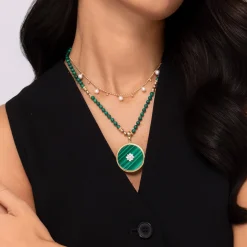 Sale Gabriel & Co. Beaded Layered Necklace Droplet 14K Yellow Gold Pearl Bujukan