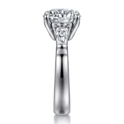 Hot Gabriel & Co. Belma - 14K White Gold Round Diamond Channel Set Engagement Ring