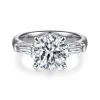 Online Gabriel & Co. Belma - 14K White Gold Round Three Stone Diamond Engagement Ring
