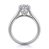 Discount Gabriel & Co. Bena - 14K White Gold Oval Solitaire Diamond Engagement Ring
