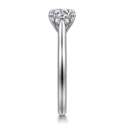 Gabriel & Co. Bena - 14K White Gold Round Solitaire Diamond Engagement Ring