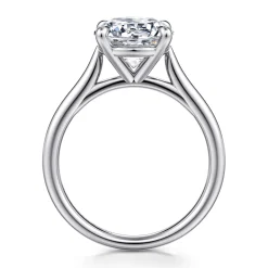Sale Gabriel & Co. Bena - 14K White Gold Round Solitaire Diamond Engagement Ring