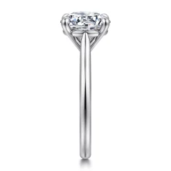 Sale Gabriel & Co. Bena - 14K White Gold Round Solitaire Diamond Engagement Ring