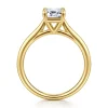 Best Gabriel & Co. Bena - 14K Yellow Gold Emerald Cut Solitaire Diamond Engagement Ring