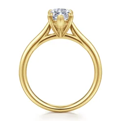 Sale Gabriel & Co. Bena - 14K Yellow Gold Marquise Shape Solitaire Diamond Engagement Ring