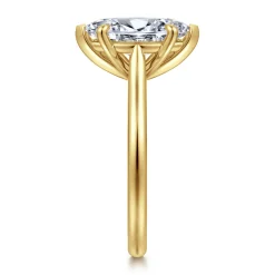 Sale Gabriel & Co. Bena - 14K Yellow Gold Marquise Shape Solitaire Diamond Engagement Ring