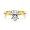 Hot Gabriel & Co. Bena - 14K Yellow Gold Oval Solitaire Diamond Engagement Ring