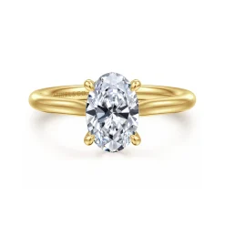 Online Gabriel & Co. Bena - 14K Yellow Gold Oval Solitaire Diamond Engagement Ring