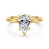 Hot Gabriel & Co. Bena - 14K Yellow Gold Pear Shape Solitaire Diamond Engagement Ring